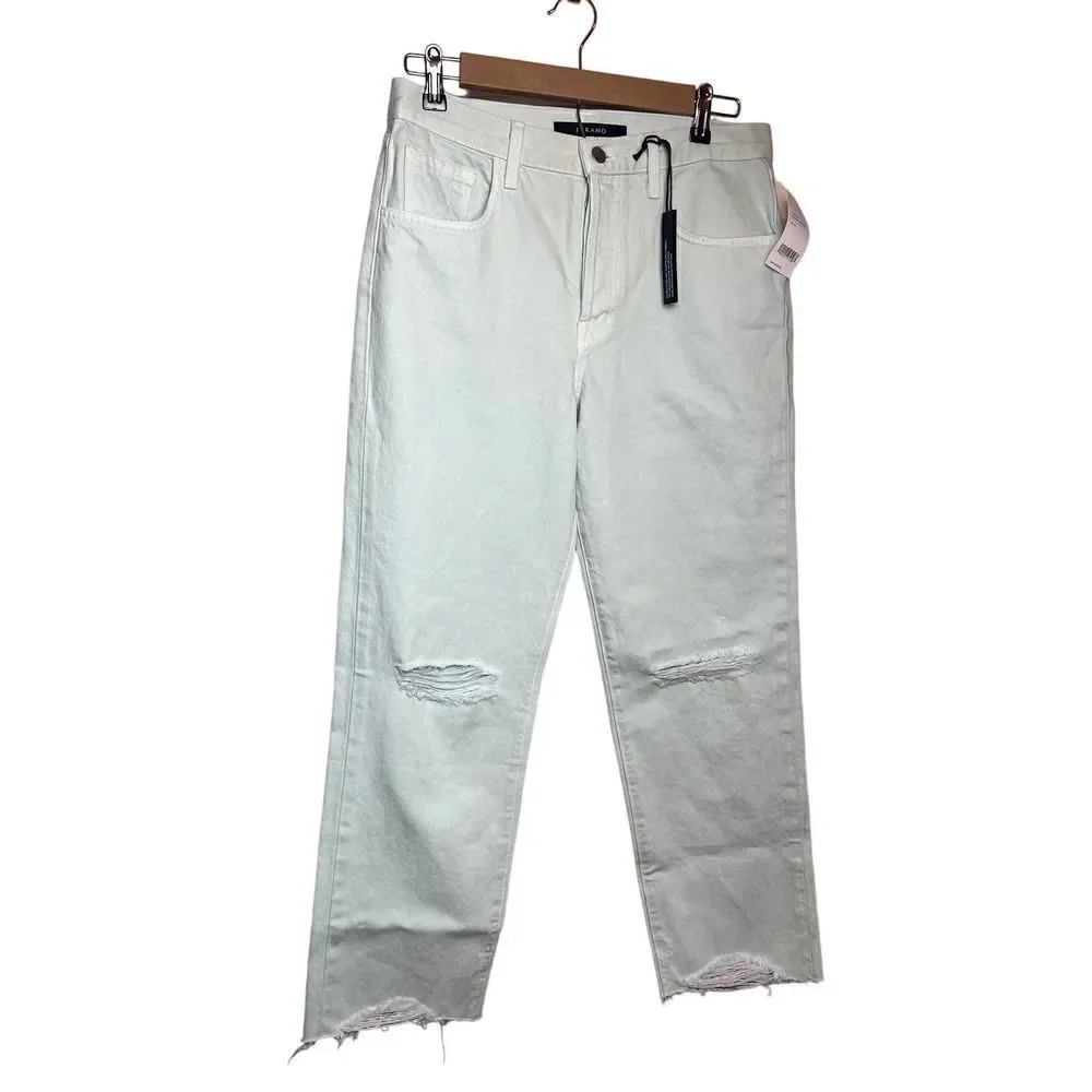 J. Brand Spearmint Destruct Wayne Crop Jeans NWT Sz. 28